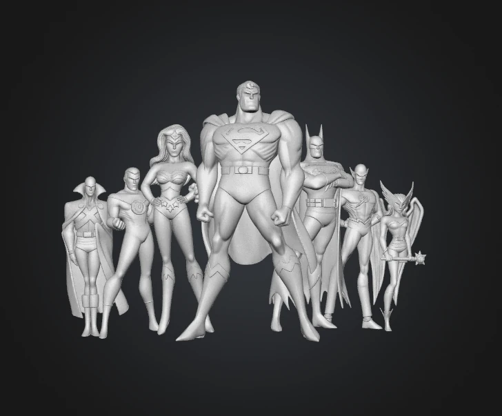 Justice League Team — before